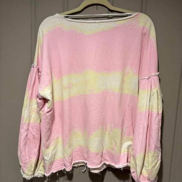 Free People Tie-Dye Pullover Sweatshirt! Size S 🌟 - Picture 3 of 8